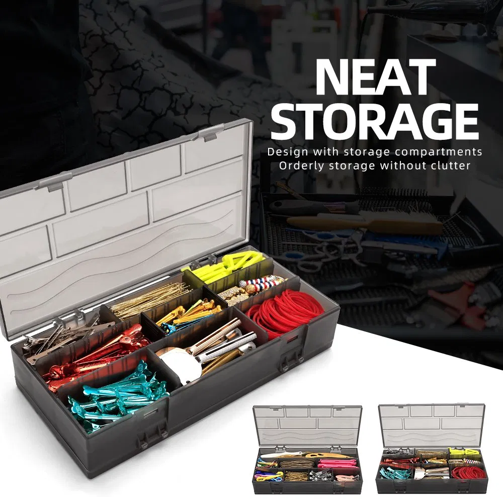 Hairdresser Stylist Double Sided Barber Tools Hair Clipper Storage Box Limit Comb Storage Box