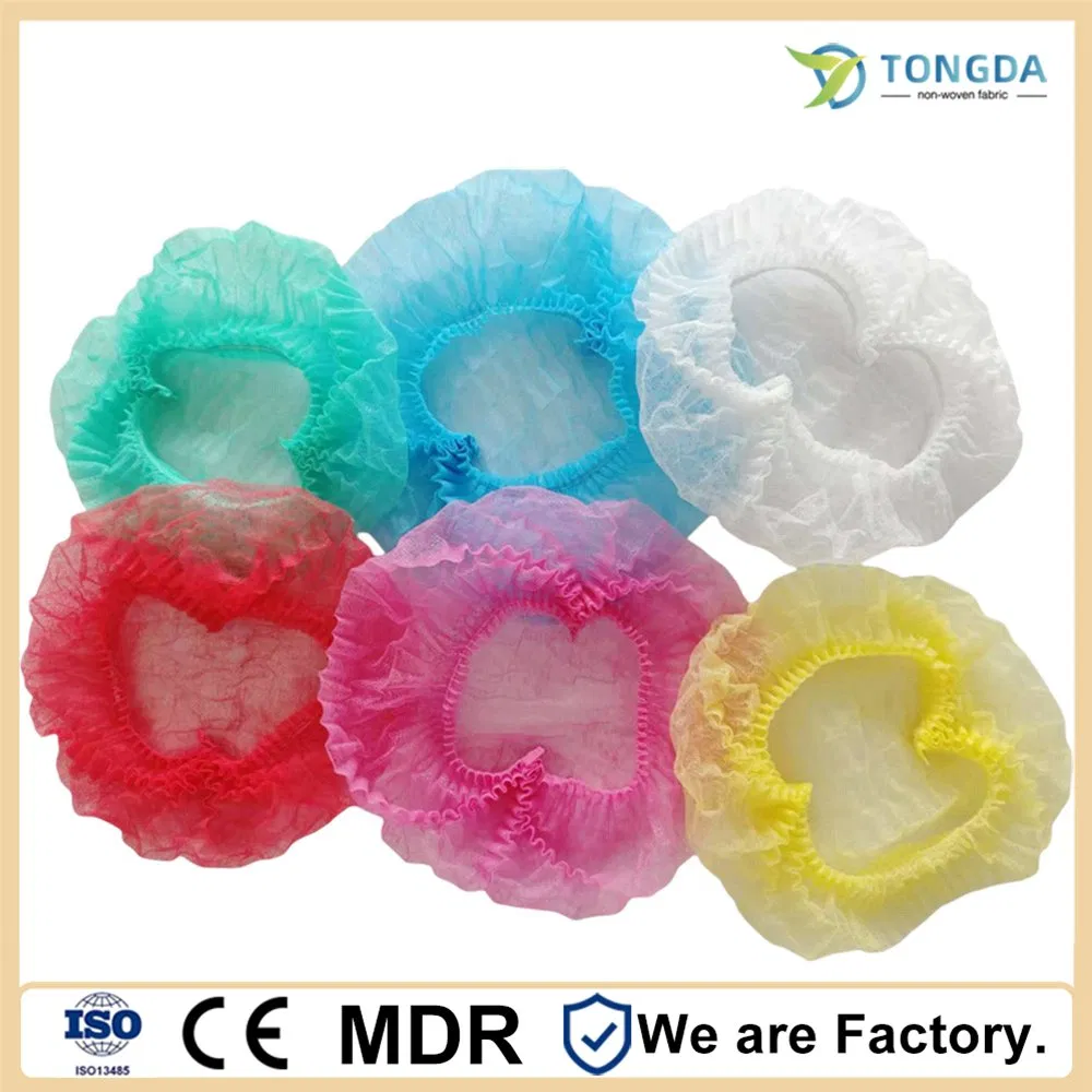 Disposable Non-Woven Clip Mob Caps Hairnets Head Cover Caps