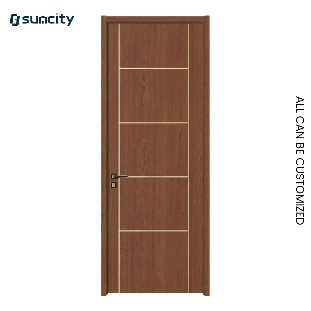 Modern Soundproof UV Coated Solid WPC Door for Office Manager Suite