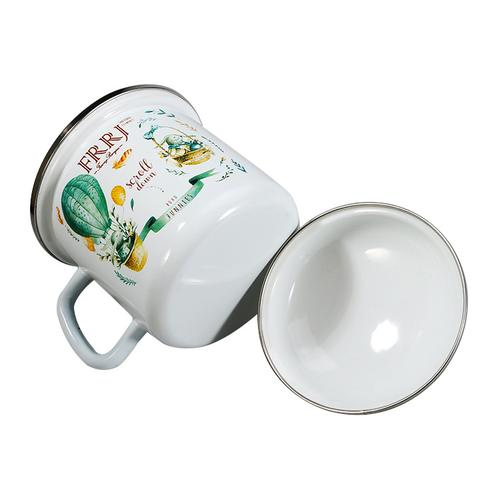 Tableware Enamel Mug with Deco. 6cm