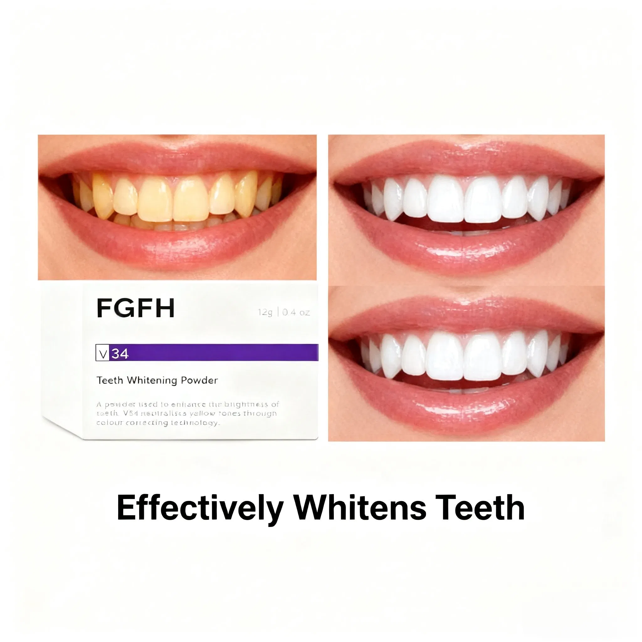 High Quality Super Strong Deep Cleansing White Teeth Whitening Powder Dentifrice