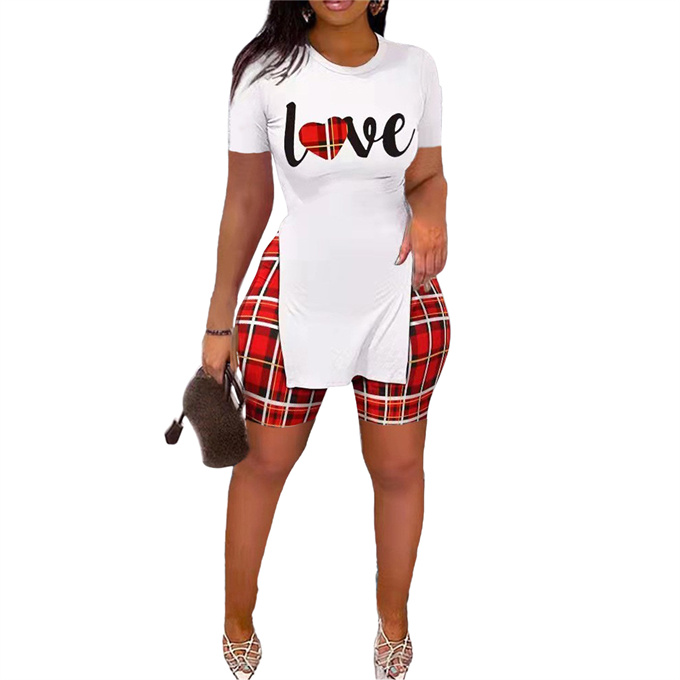 Комплект женский летний с принтом яркий