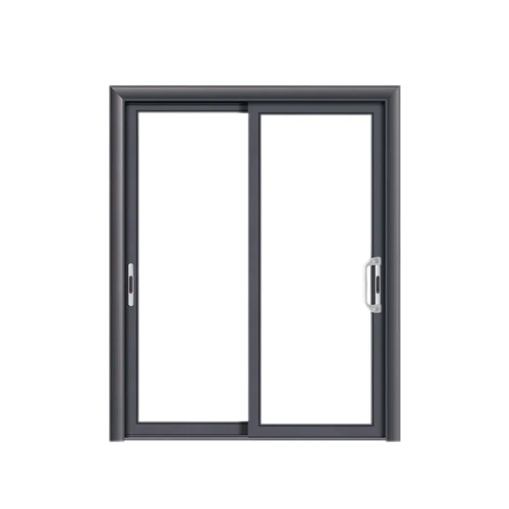 Modern Minimalist Aluminum/Heat-Insulated Aluminum Metal Frame Glass Door for Balcony and Living Room