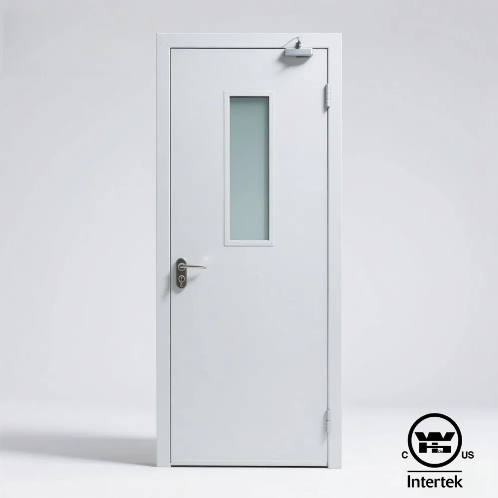 Wholesale Galvanized Fire Rated Steel Door for Office Building - Durable Commercial Metal Door China Factory