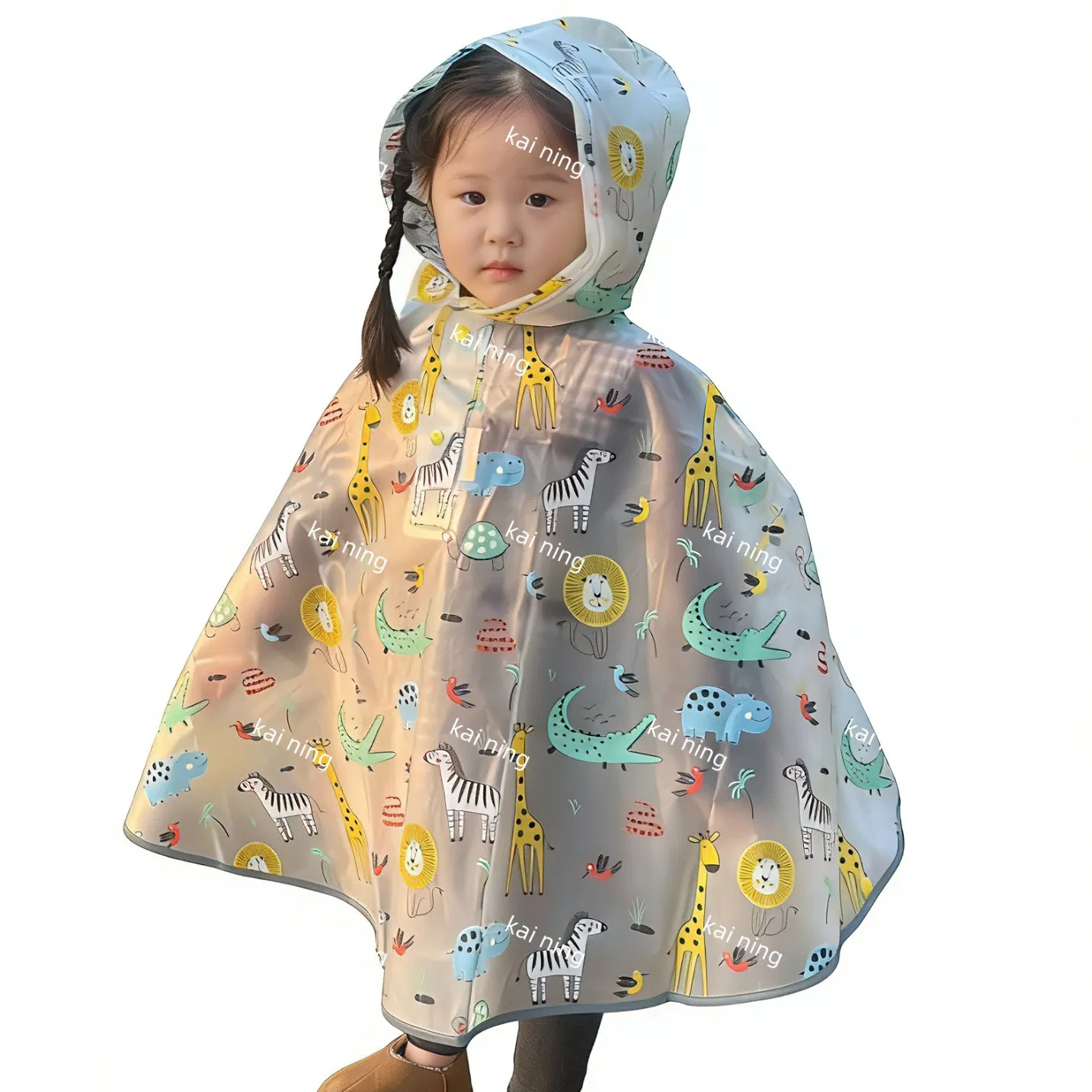 Factory Wholesale High-Quality EVA Raincoats and Cute Style Raincoats for Children's Trips and Hikes