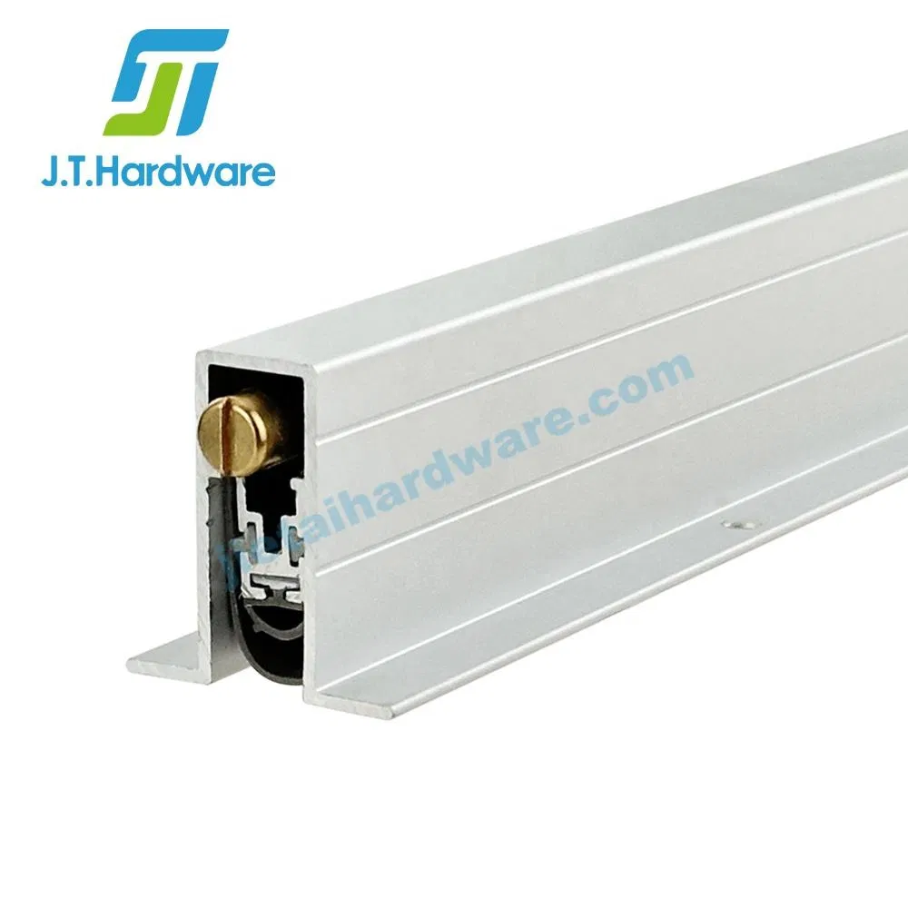 Jthardware Automatic Door Drop Down Seal Concealed Door Sweep Automatic Door Double Bottom Seal for Fire Door