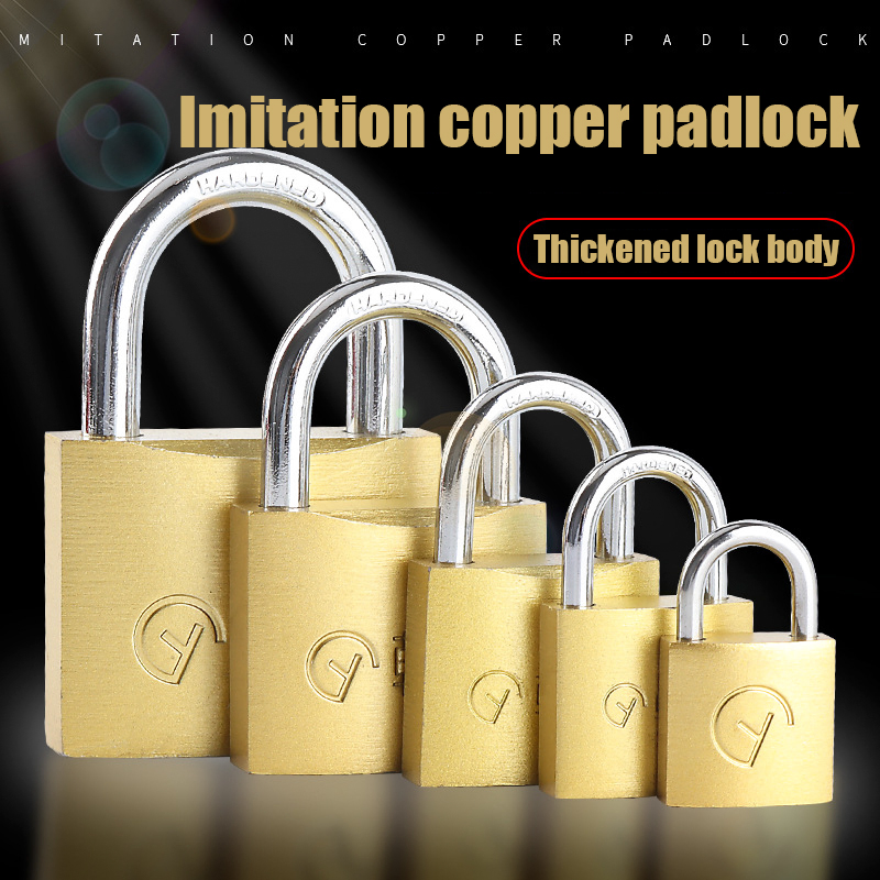 Thick Imitation Copper Door Padlock