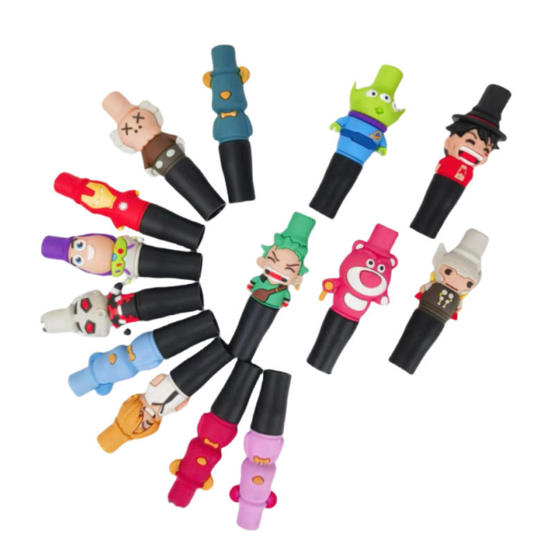 Hot Sale Cross-Border Shisha Accessories with Lanyard Silicone Cartoon Unique Hookah