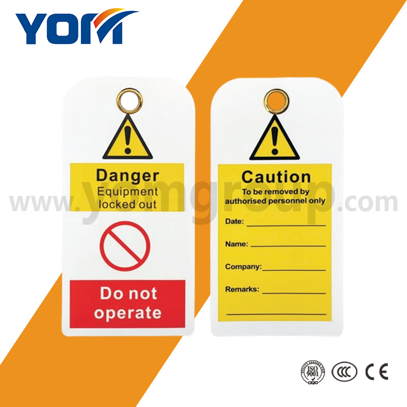 Waterproof Lockout Tag with Metal Holes