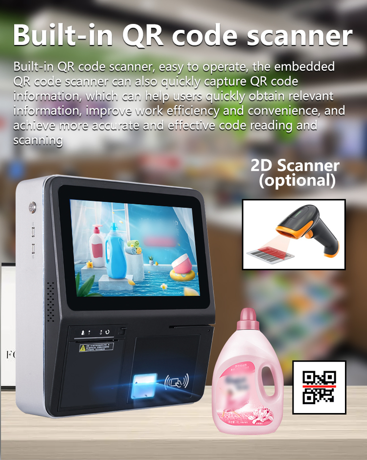 Horizontal 11.6inch Android POS System Terminal Cash Register Mahchine NFC Payment Touch Screen Smart PC Computer POS Software Scanner Printer