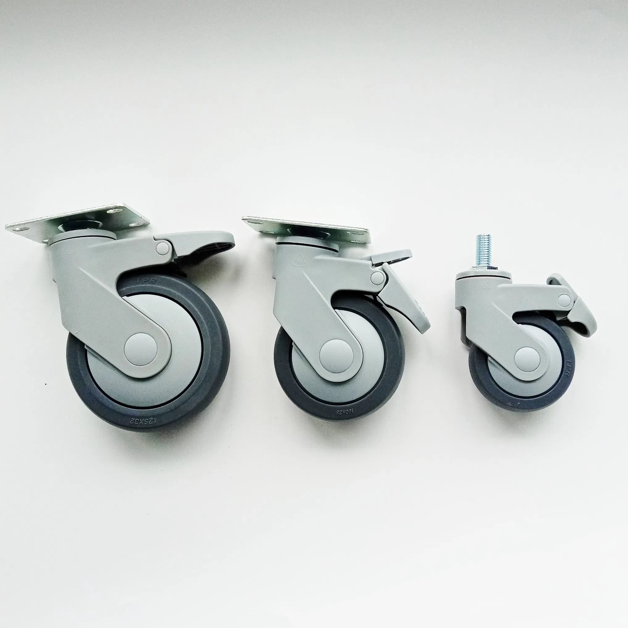 Factory Price Wholesale 5 Inch 125mm High Load Medical Hospital Bed Trolley Wheel Caster