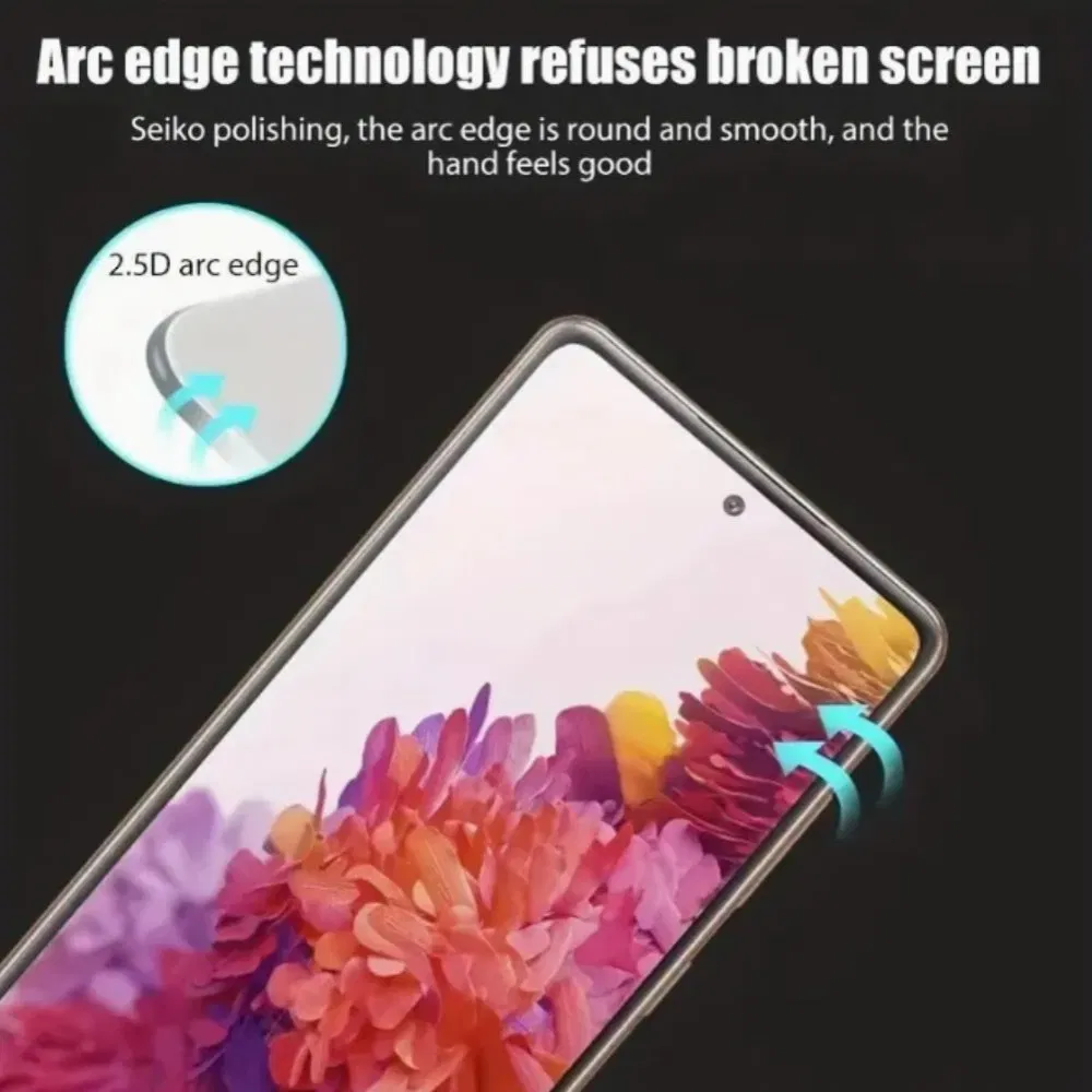 High Aluminum Silk Screen Large Arc Tempered Glass Screen Protector for I Phone 15 PRO Max