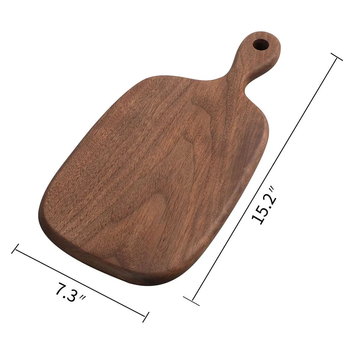 Custom Walnut Rectangular Cutting Board for Steaks, Bread, Vegetables