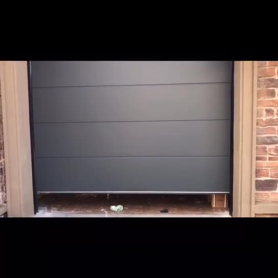 Automatic Smart Remote-Controlled Overhead Garage Door for Luxury Villas with Custom Size Mixed Aluminum and Glass