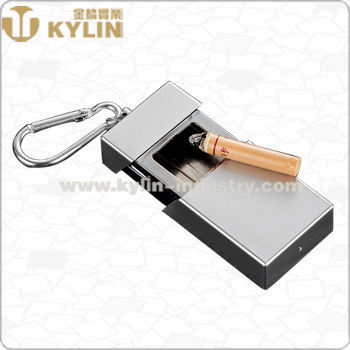 Ready to Ship Drawer Shape Mini Portable Ashtray with Carabiner