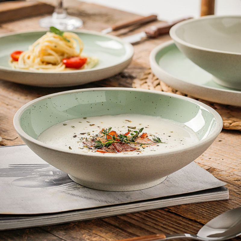 Japanese Ramen Bowl Kitchen Soup Noodle Bowl Round Ceramic Bowl