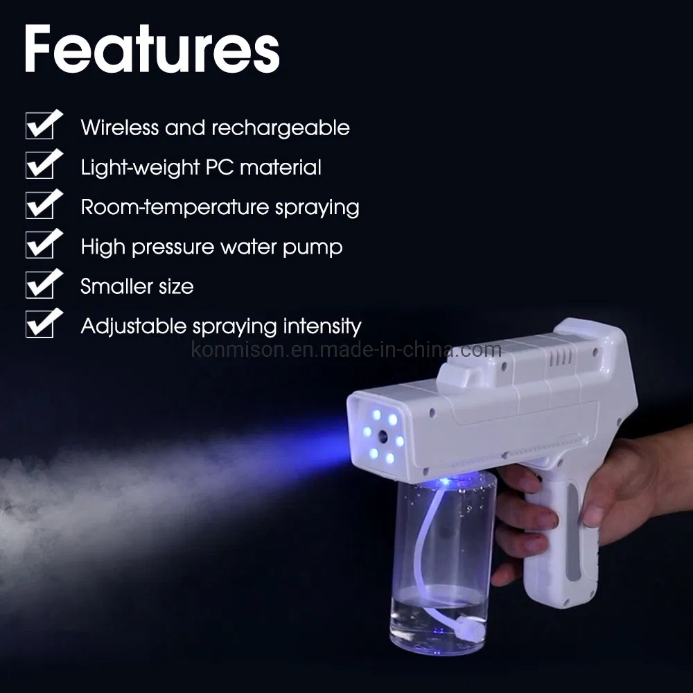Handhold Wireless Blue Ray Nano Disinfection Spray Gun
