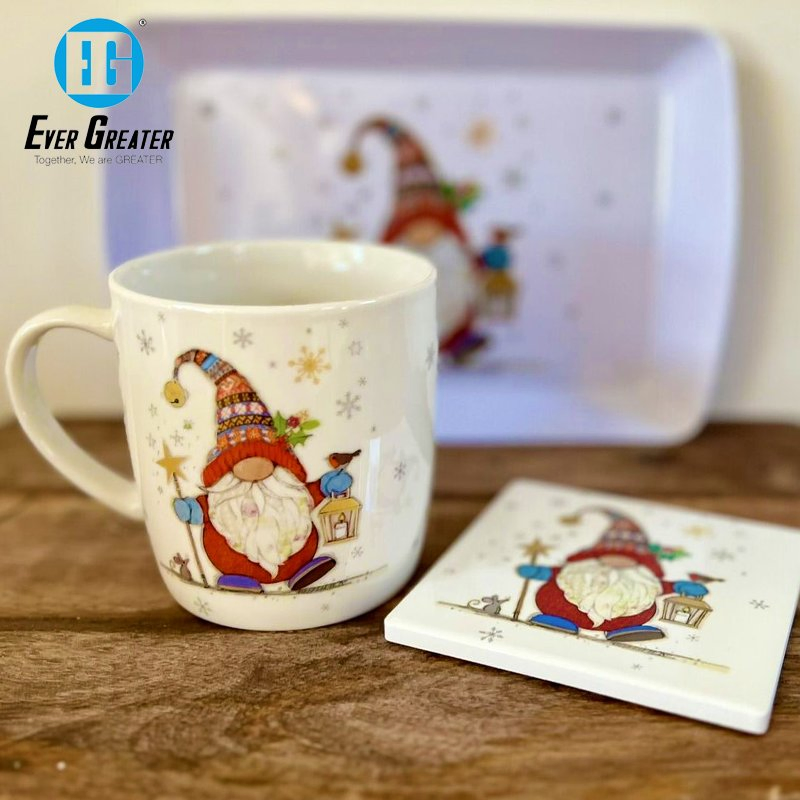 Customizable Serving Tray Set Decorative Metal Serving Tray for Wholesale Gift Tray for Christmas Personalized