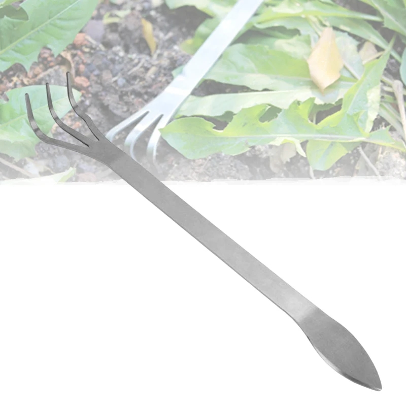 Stainless Steel Root Rake Multifunctional Bonsai Potted Plants Loosen Soil Tool Handheld Rustproof Rake Home Gardening Tools