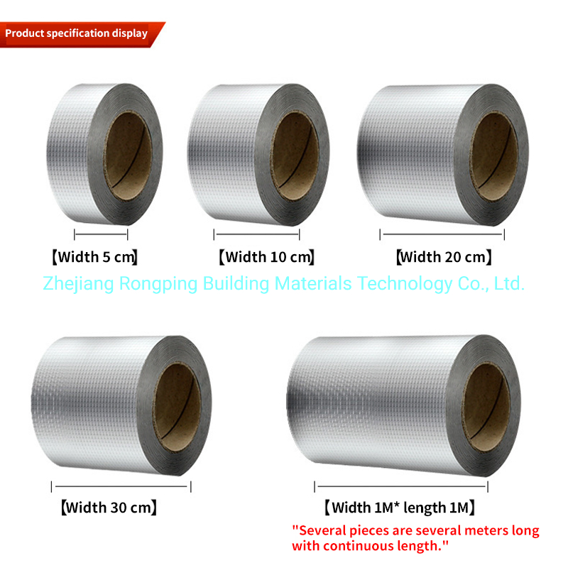 High Quality Heat Resistant Adhesive Aluminum Foil Economical Materials Self Adhesive Asphalt Blanket Butyl Tape