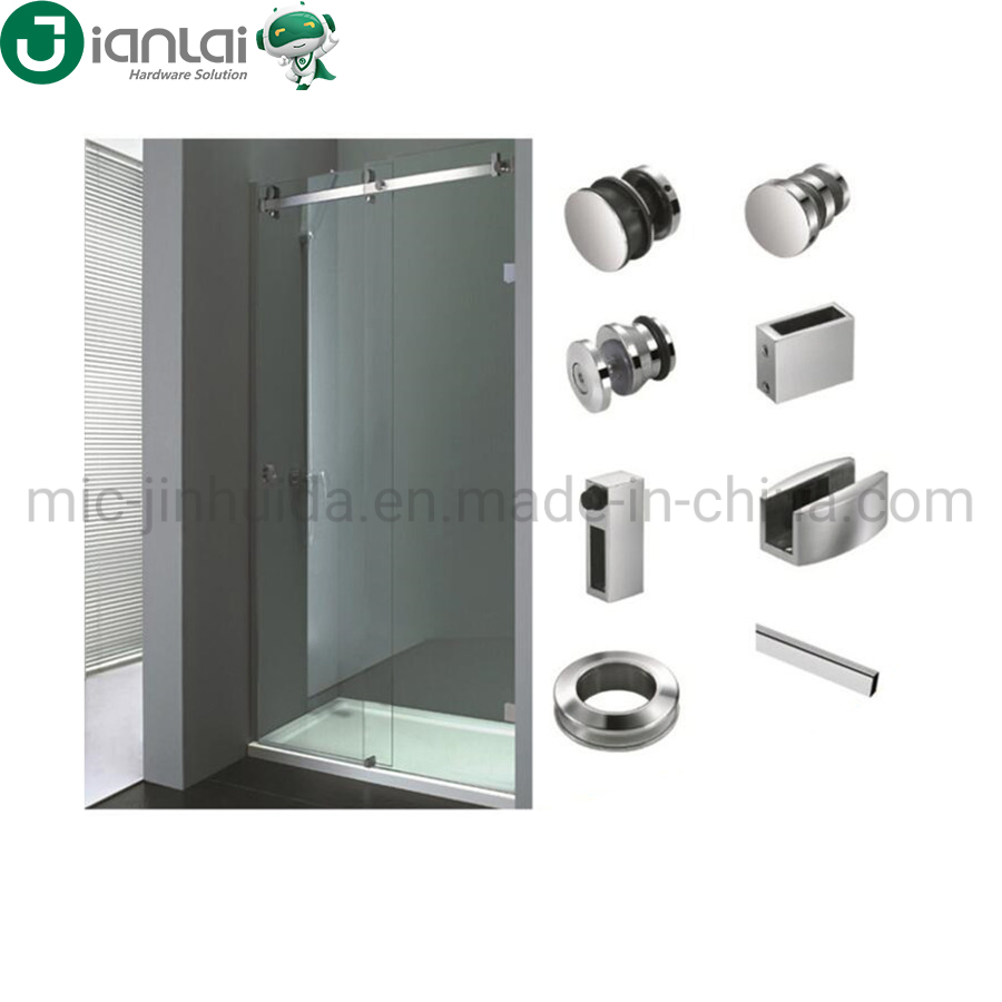 Manufacture Frameless Shower Fittings Glass Sliding Door Kit Enclosure