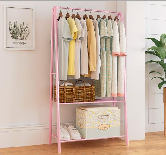 Multifunctional Wrought Iron Coat Rack Simple Modern Economical Storage Hanger