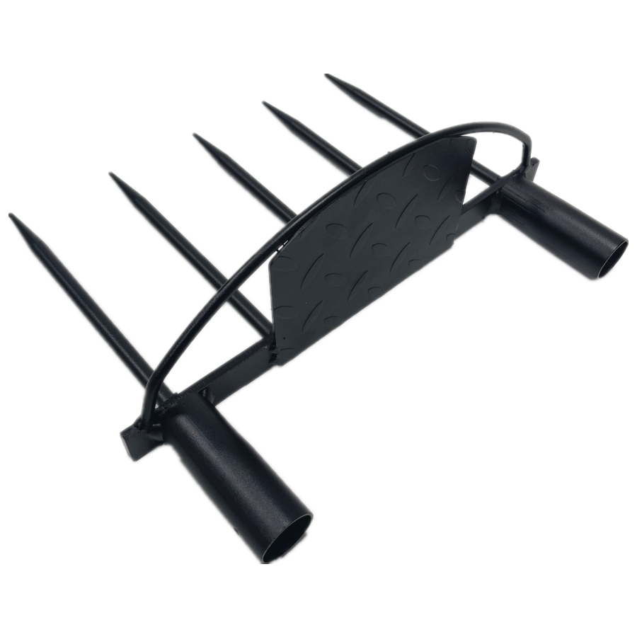 Garden Heavy Duty Rake Replacement Metal Steel Rake Head Only Without Handle-Powder Coated Black