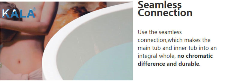 Hot Sale Cozy Comfortable Glossy Surface Freestanding Acrylic Soaking Bath Tub