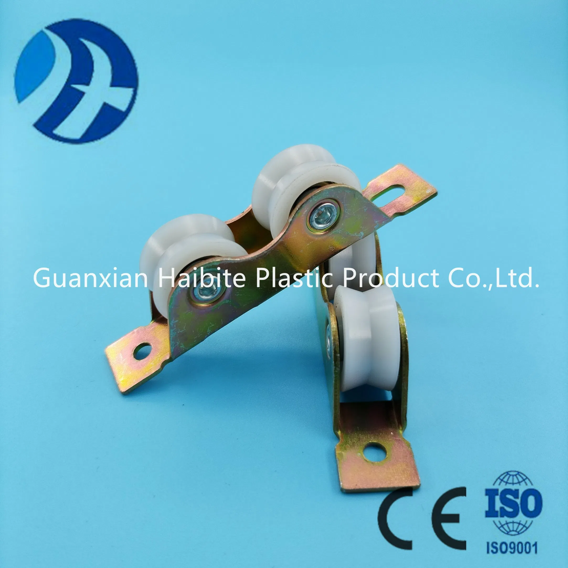 Made in China Double Nylon Plastic Wheel Color Galvanized Aluminum Alloy Sliding Door and Window Pulley