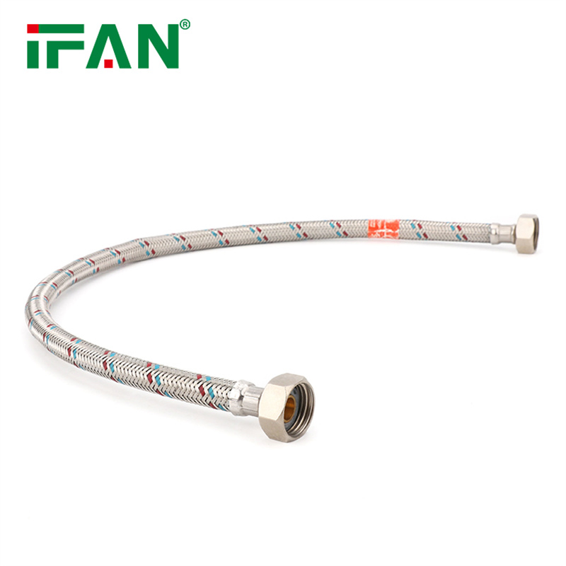 Ifan Wholesale Plumbing Hose Silver Cover Aluminum Stainless Steel Braided Hose