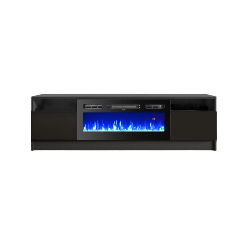 Decorative Remote Control 50" Built-in Decorative Wall Recessed Glass Electric Fireplace