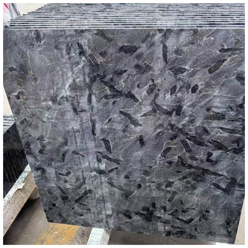 Brazilian Leathered Black Matrix Quartzite Floor and Wall Tiles