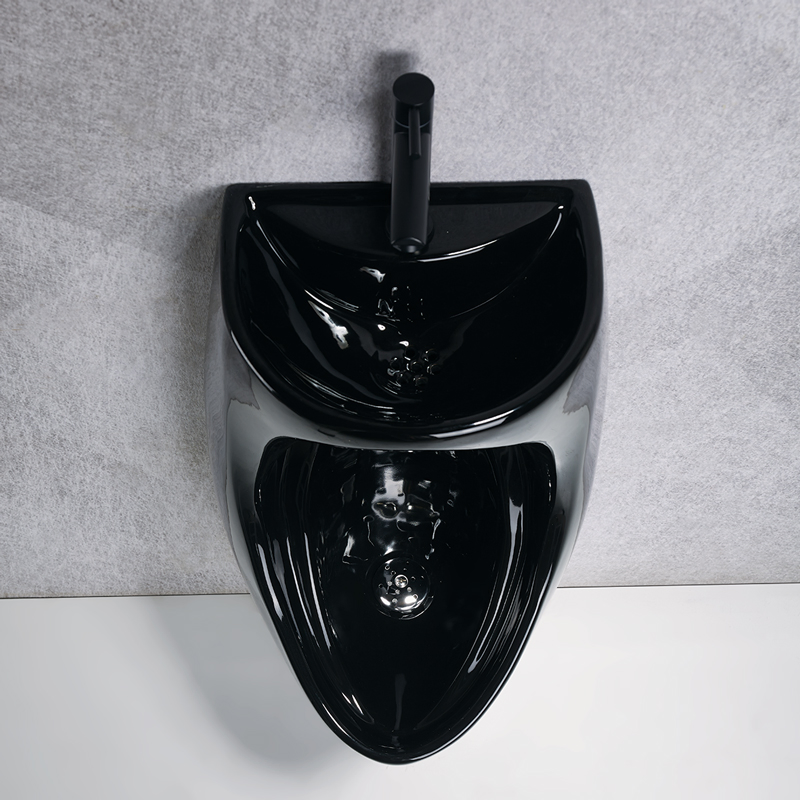 Pate Ceramic Wall Hung Urinal Wc Toilet Urinoir for Men Bathroom Wall Mounted Male Urinal Upper with Wash Basin Bathroom Urinal