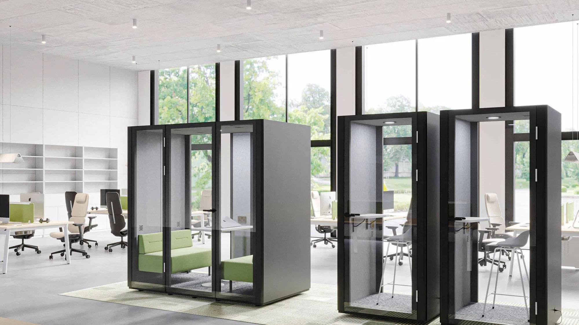 UL-Certified 15m Soundproof Meeting Pod - Mobile Office Booth W/ 4-Fan Ventilation & 10mm Safety Glass (Enterprise-Grade)