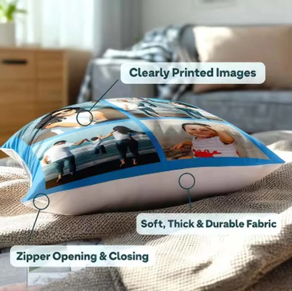 Personalized Dutch Velvet Cushion Covers with Custom Logo and Text