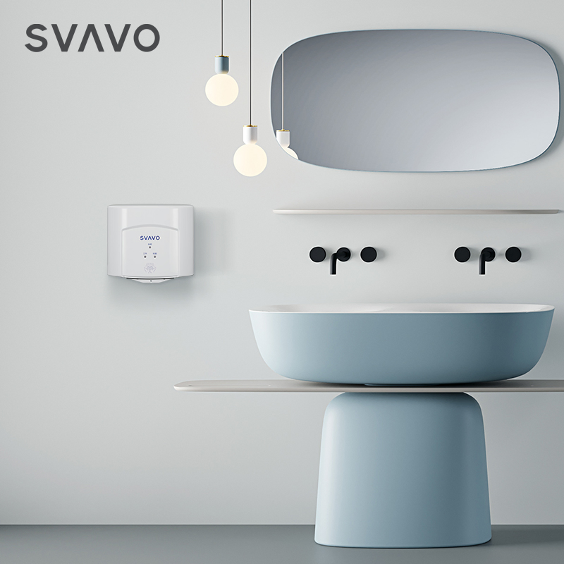 Svavo Commercial Hand Dryers High Speed ABS Plastic Wall Mounted Automatic Sensor Hand Dryer
