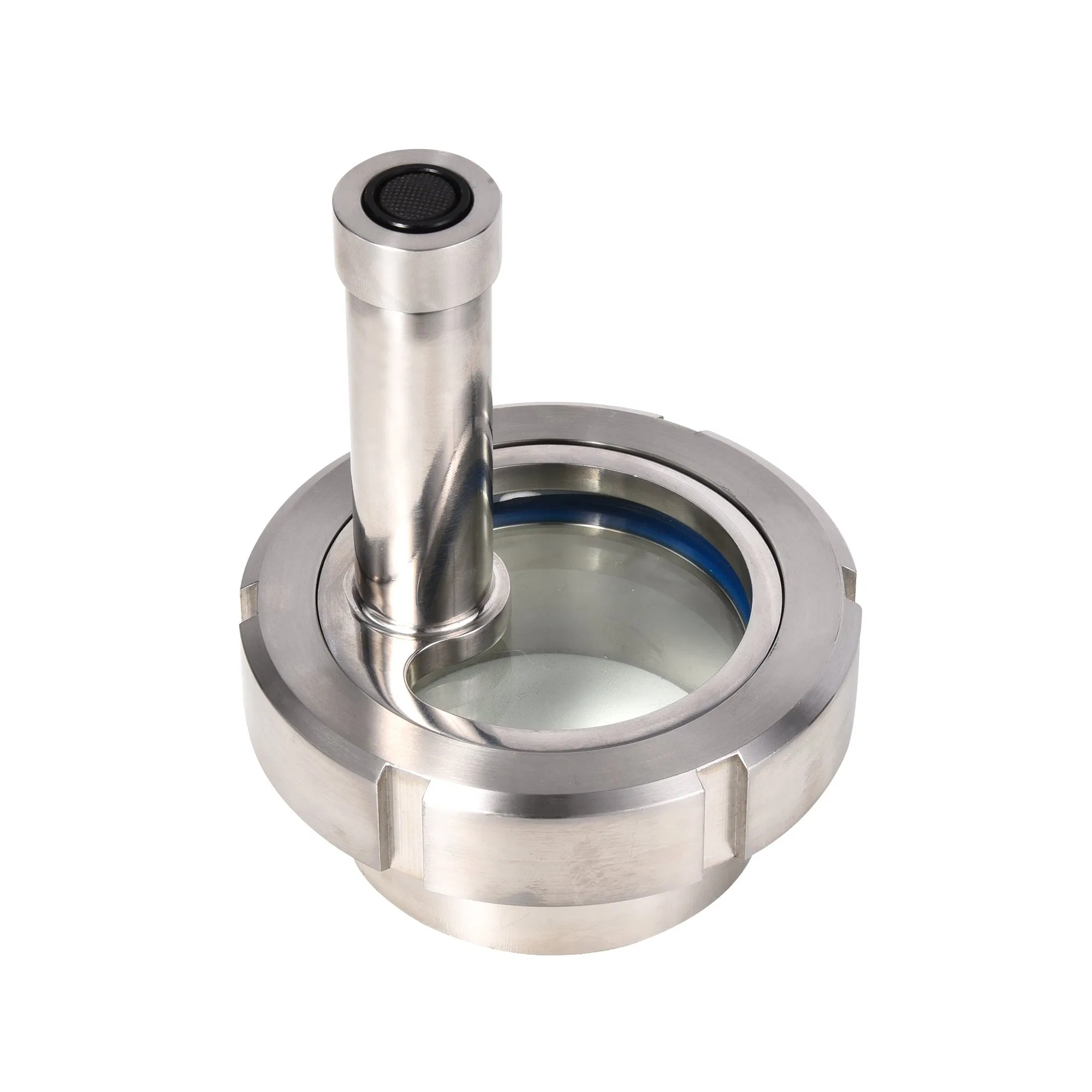 Sanitary Stainless Steel SS304 SS316L Union-Type Sight Glass with Light Indicator