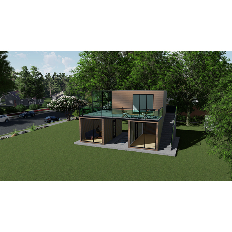 Low Cost Customized Prefabricated/Prefab Steel Structure Container House/Home/Office/Hotel with Bedroom/Kitchen/Bathroom/Living Room/Toilet