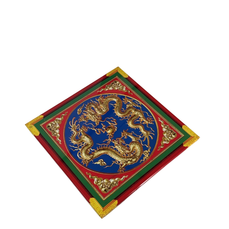 Colorful 3D Relief Ceiling: Custom Aluminum, Traditional Style