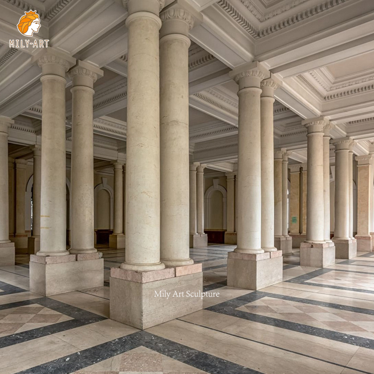 Popular Antique Architecture Marble Lady Columns Marble Stone Roman Columns