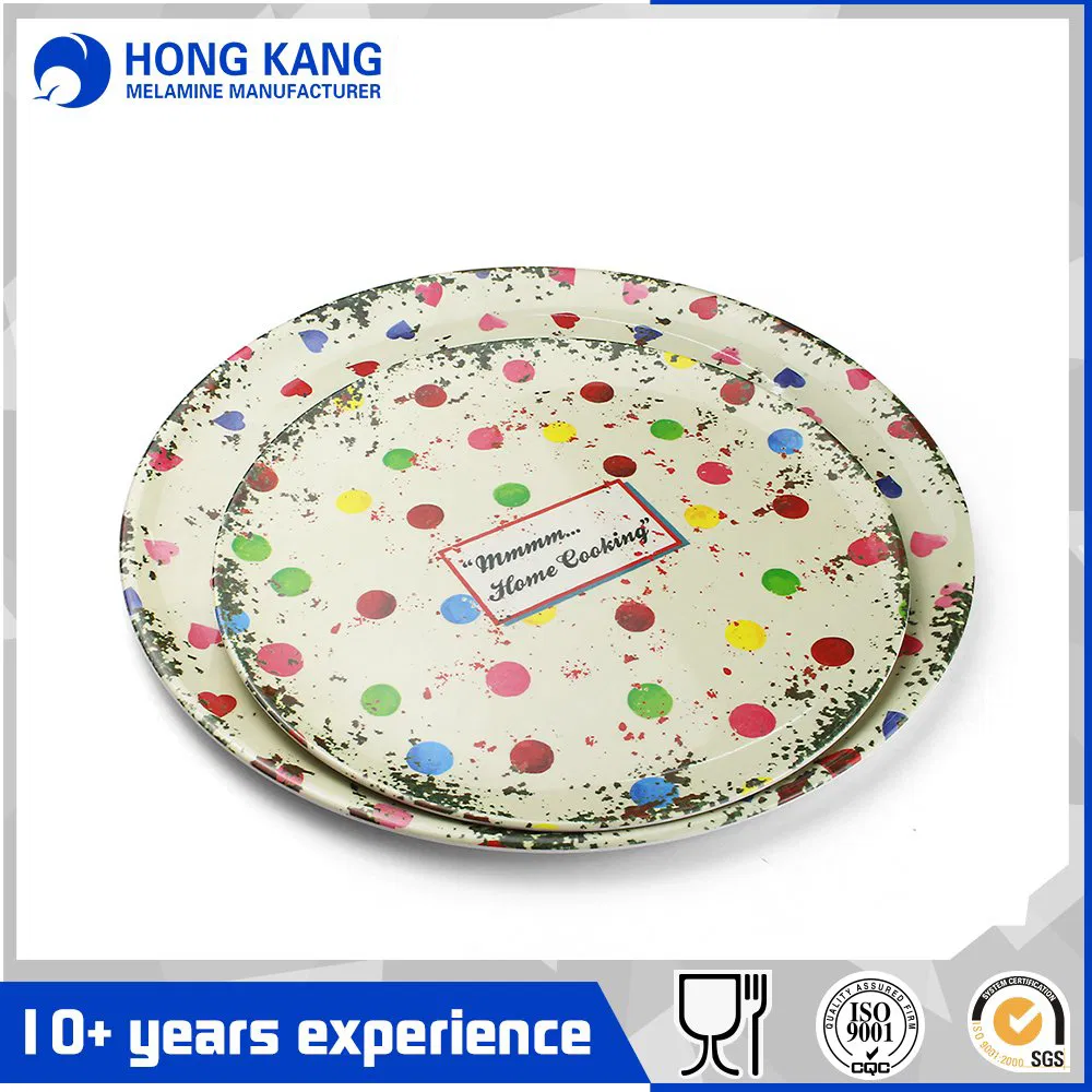 Eco-Friendly Plastic Melamine Dinner Food Plates