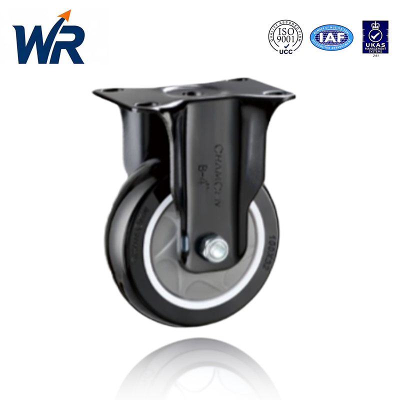 Noise-Reducing Multi-Size Single Ball Bearing Black (PU) Gaming Chair Brakes Caster Wheel