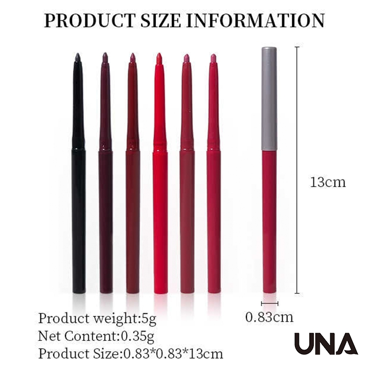 New Arrival Private Label High Quality 6 Colors Waterproof Non Sticky Outline Lip Line Moisturizing Lip Liner