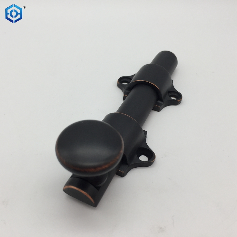 Black Heavy Duty Solid Brass Attic Latch Slide Bolt for Dutch Sliding Door