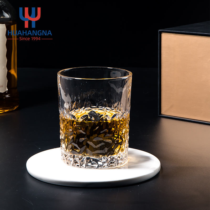 Custom Logo Whisky Stones and Old Fashioned Round Cocktail Wine Shot Whiskey Glasses Gift Set for Men Dad Birthday Present