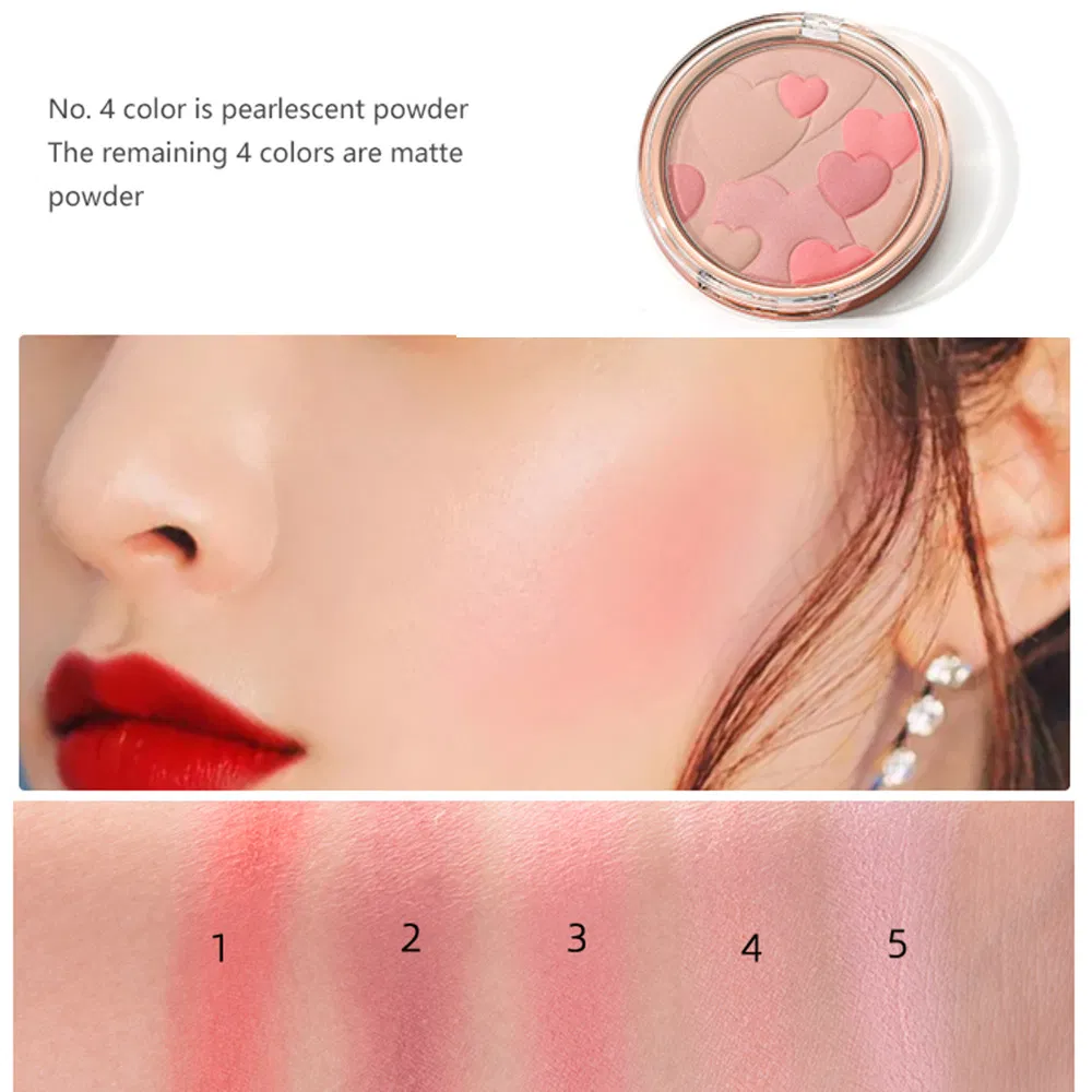 Mineral Cosmetic Blush Makeup Blusher Compact Face Cheek Powder for Facial Blush