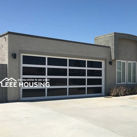 China Factory Supply Modern Safety Style Design Residential Aluminum Automatic Sectional Roll up Glass Garage Door Price