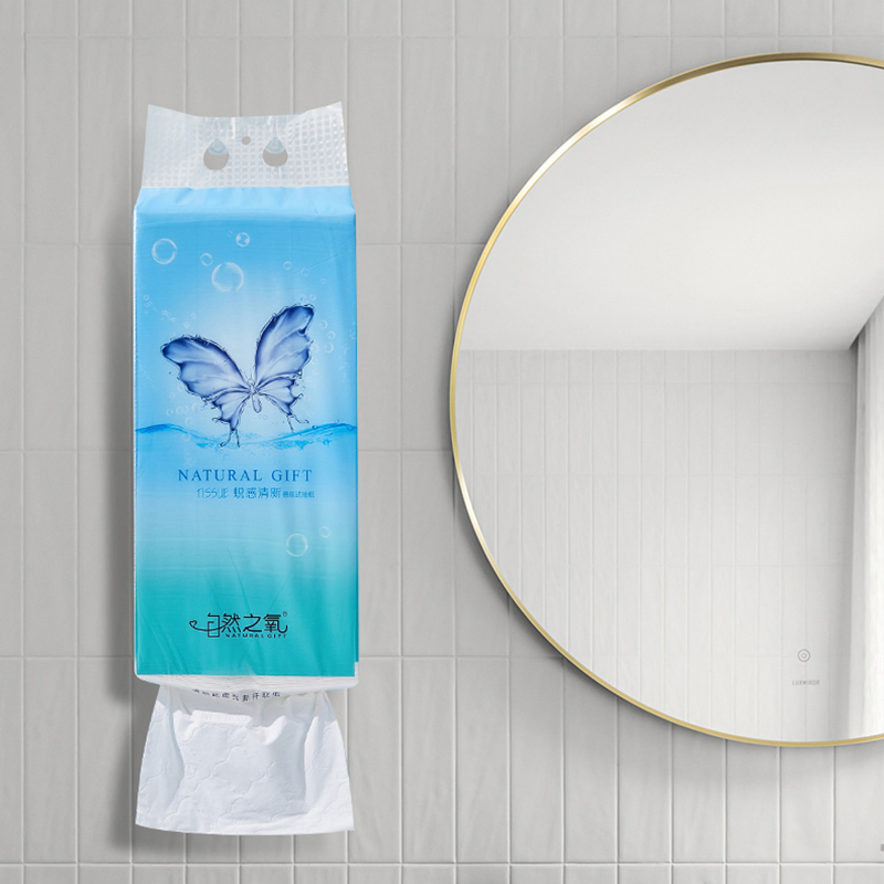 OEM Disposable Virgin Pulp High Quality Household Hanging Type Flushable Toilet Tissue