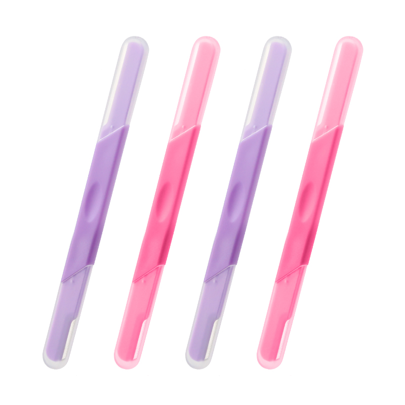 Sleek Precision Brow Shaping Tool for Women with Stainless Steel Blade
