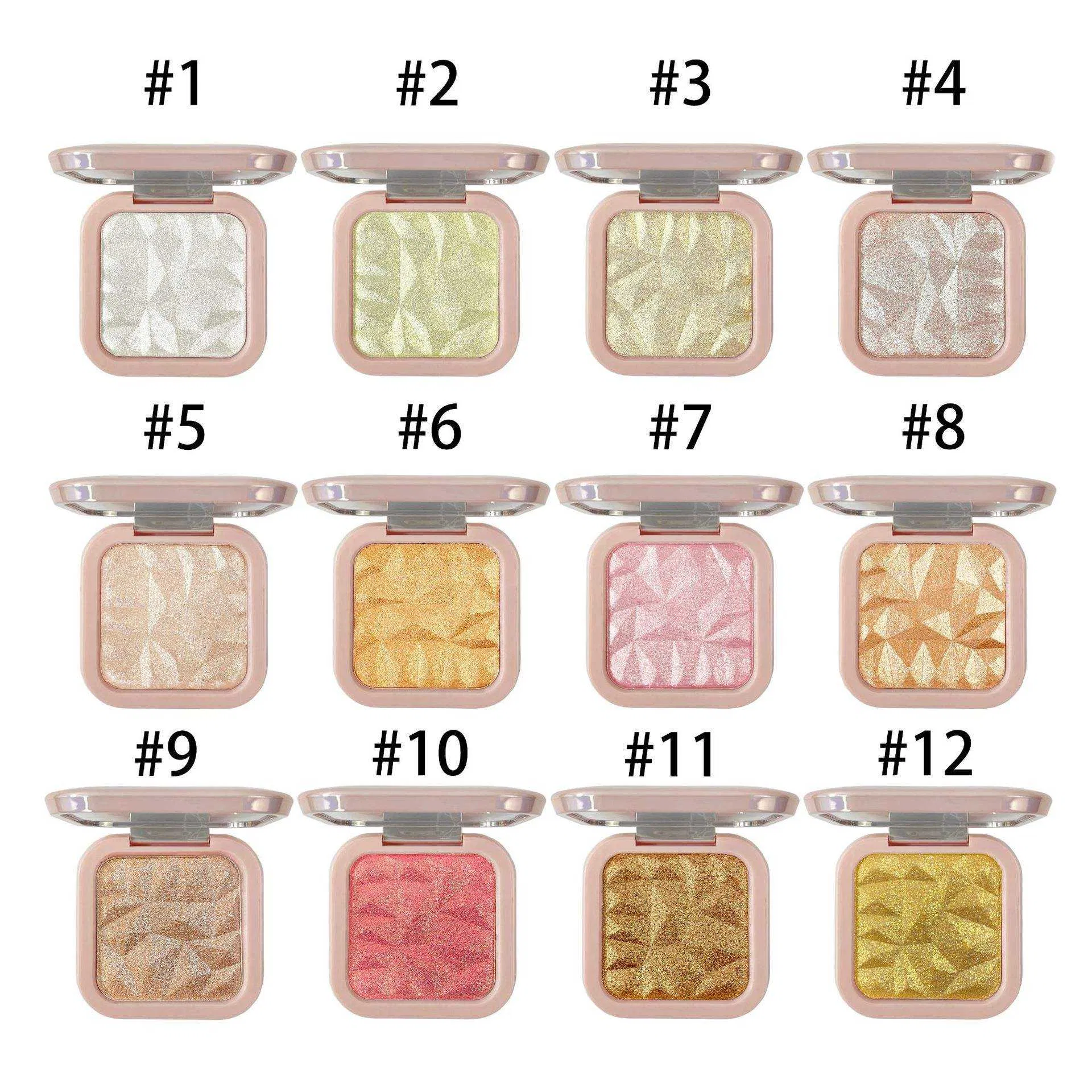 Hot Selling New Product Custom Gilr Women Waterproof Highlighter Wholesale Makeup Private Label Baked Highlighter